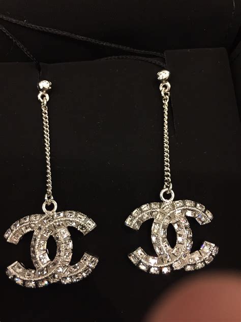 chanel drop earrings 2015|authentic Chanel earrings.